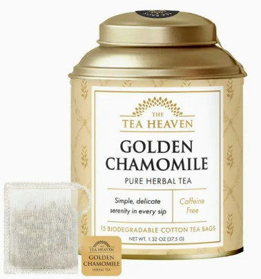The Tea Heaven Golden Chamomile 15 bag Tea Cansiter