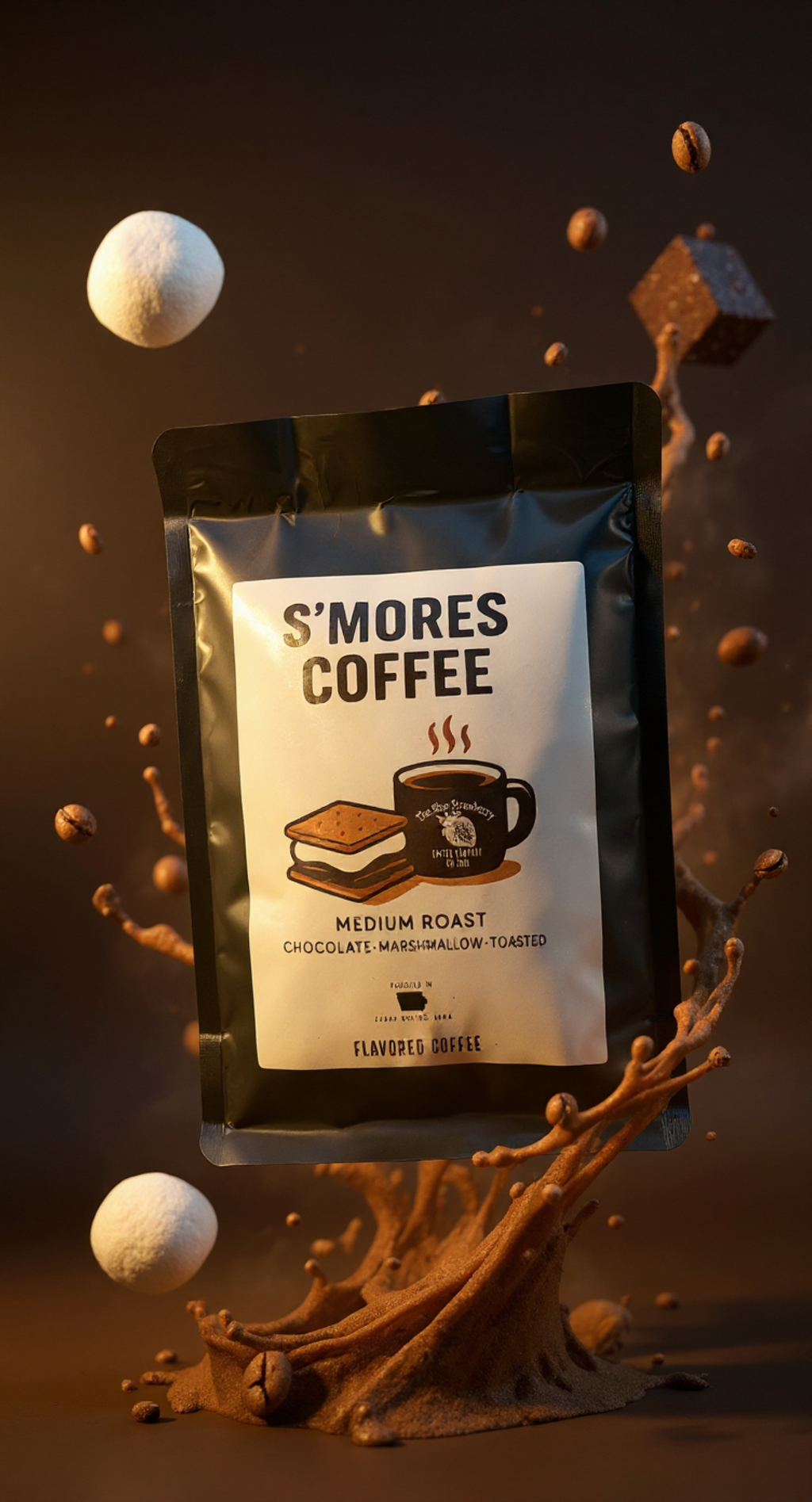 Smores Flavored Coffee 12oz Whole Bean