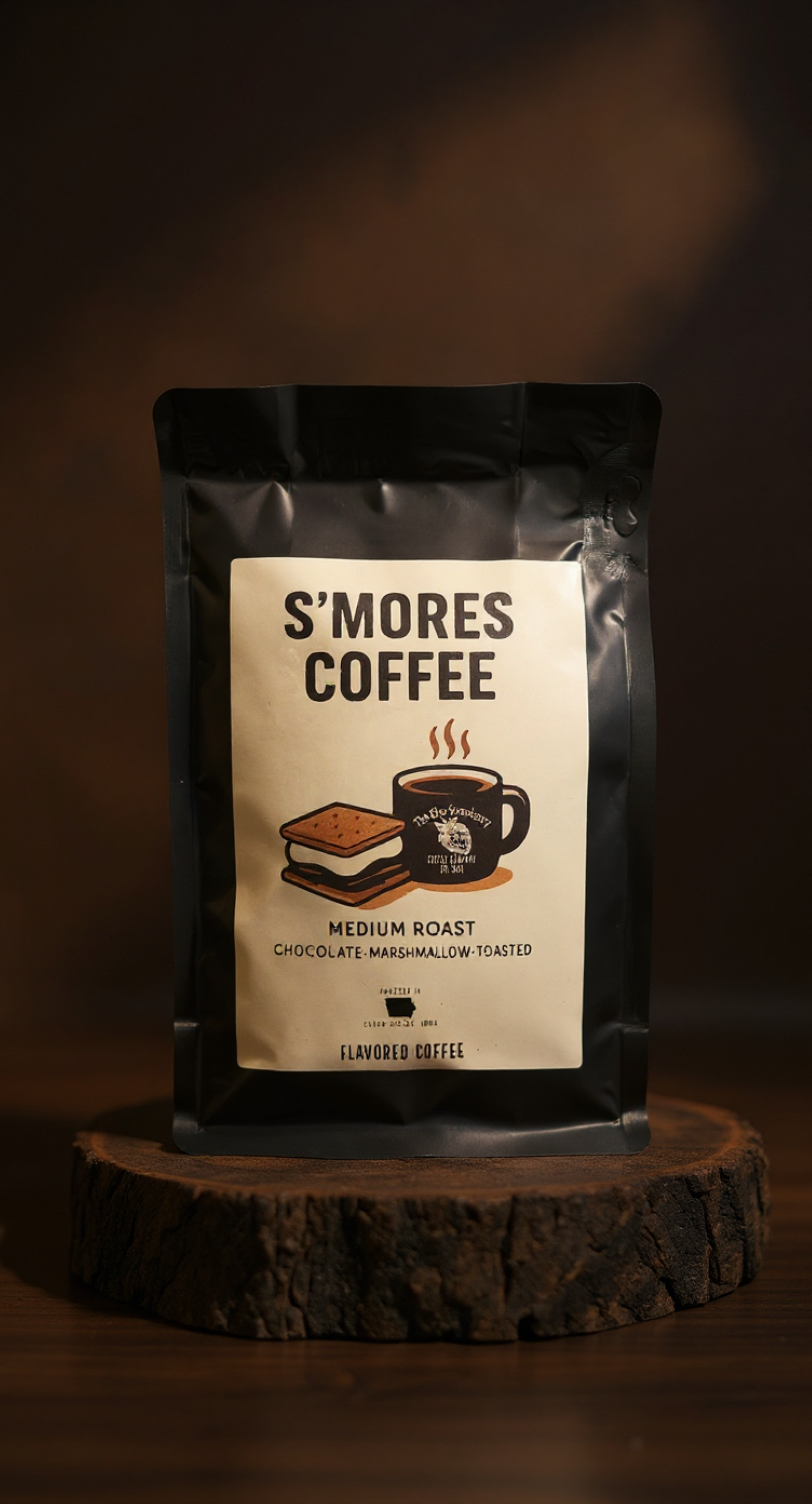 Smores Flavored Coffee 12oz Whole Bean