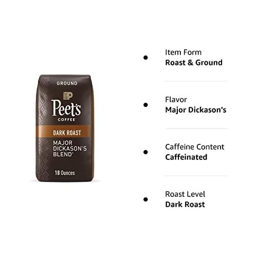 Peet's Coffee, Dark Roast Ground Coffee - French Roast 28 Ounce Bag