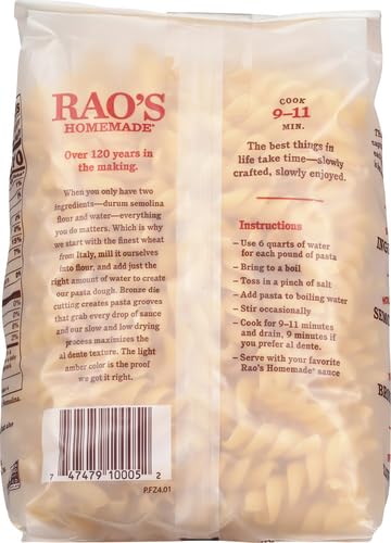 Raos Pasta Fusilli 16 OZ