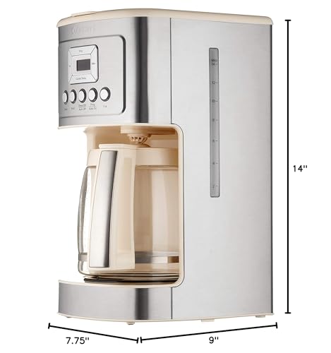 Cuisinart 14-Cup Coffee Maker, Programmable PerfecTemp Glass Carafe Coffee Machine with 1-4 Cup Setting, Brew Strength Control and Brew Pause, Stainless Steel, DCC-3200NAS