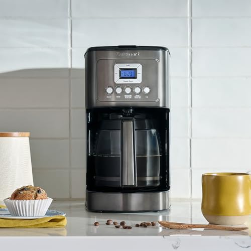Cuisinart 14-Cup Coffee Maker, Programmable PerfecTemp Glass Carafe Coffee Machine with 1-4 Cup Setting, Brew Strength Control and Brew Pause, Stainless Steel, DCC-3200NAS