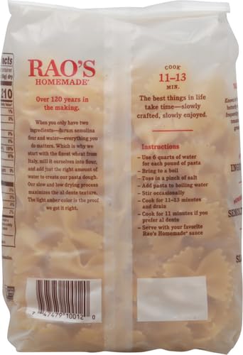 Raos Pasta Fusilli 16 OZ