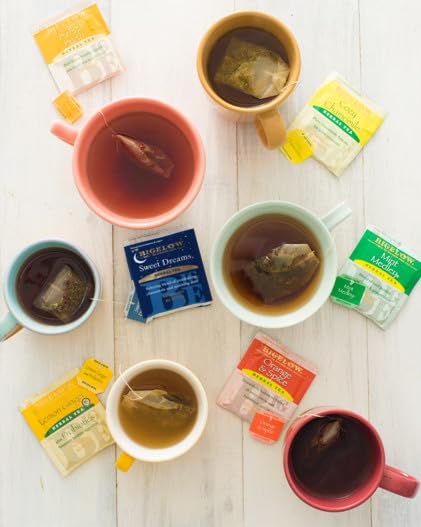 Bigelow Tea Assortment, Green, Black, and Herbal Teas with English Teatime, Constant Comment, Lemon Lift, Earl Grey, Green, Cozy Chamomile, Orange Spice, Mint Medley, 64 Tea Bags (Pack of 1)