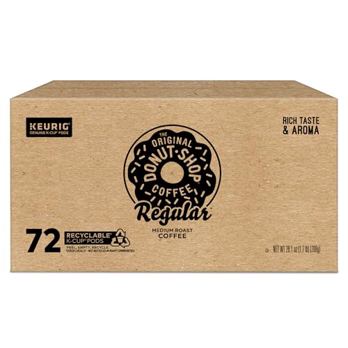 The Original Donut Shop Regular, Single-Serve Keurig K-Cup Pods, Medium Roast Coffee Pods, 32 Count