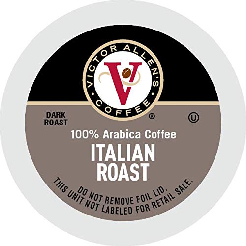 Victor Allen's Coffee French Roast and Italian Roast Dark Roast Coffee Pods for Keurig (80 Count)