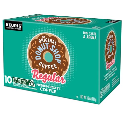 The Original Donut Shop Regular, Single-Serve Keurig K-Cup Pods, Medium Roast Coffee Pods, 32 Count