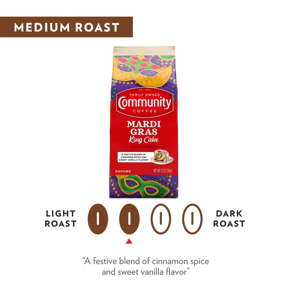 Community Coffee  Flavored Selections 12 Ounce, Medium Roast Ground, 12 Ounce (Pack of 1)