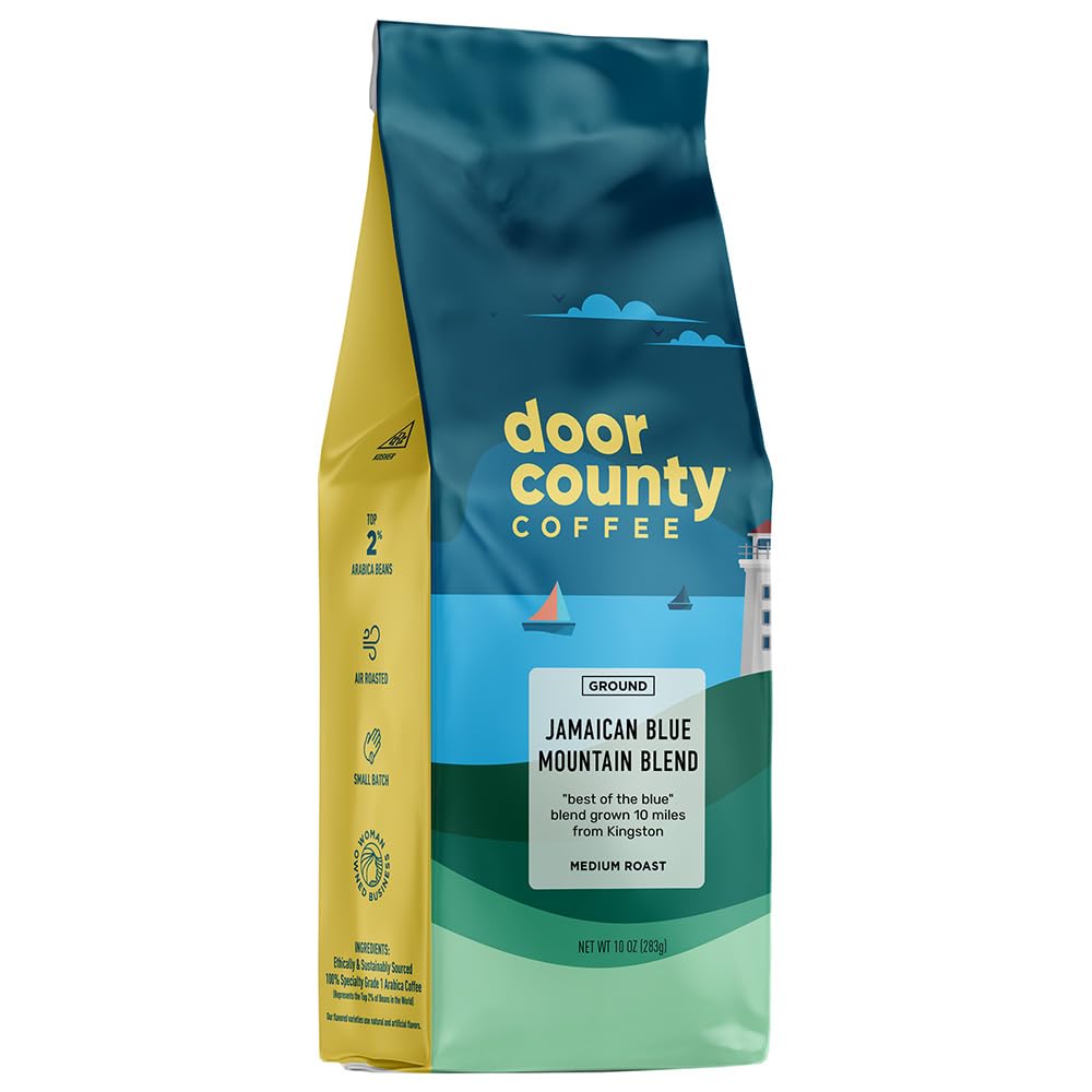 Door County Coffee Cinnamon Hazelnut Flavored Coffee - 10oz Bag - Ground Medium Roast - 100% Arabica