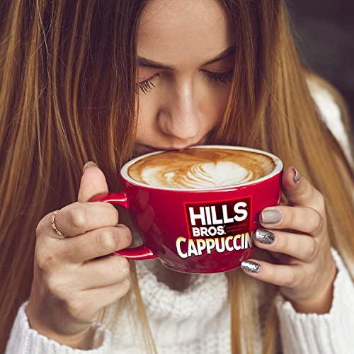 Hills Bros. Cappuccino Mix – Rich, Frothy Coffeehouse-Tasting Instant Drink Mix – Quick and Easy Preparation – Perfect for Hot & Iced Drinks & Creaming Coffee – Rich Variety Pack, 2 Packs of 16oz & 1 Pack of 14oz