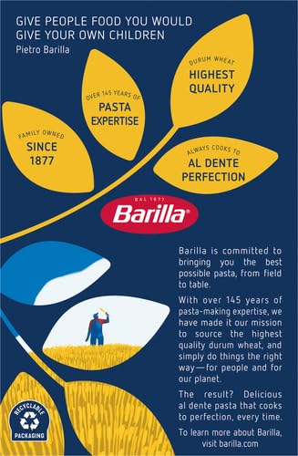 BARILLA Pasta Variety Pack, Farfalle & Rotini, 16 oz Boxes (8 Pack) - 8 Servings/Box, Made in Italy with Durum Wheat