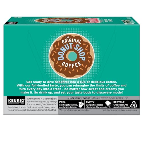 The Original Donut Shop Regular, Single-Serve Keurig K-Cup Pods, Medium Roast Coffee Pods, 32 Count