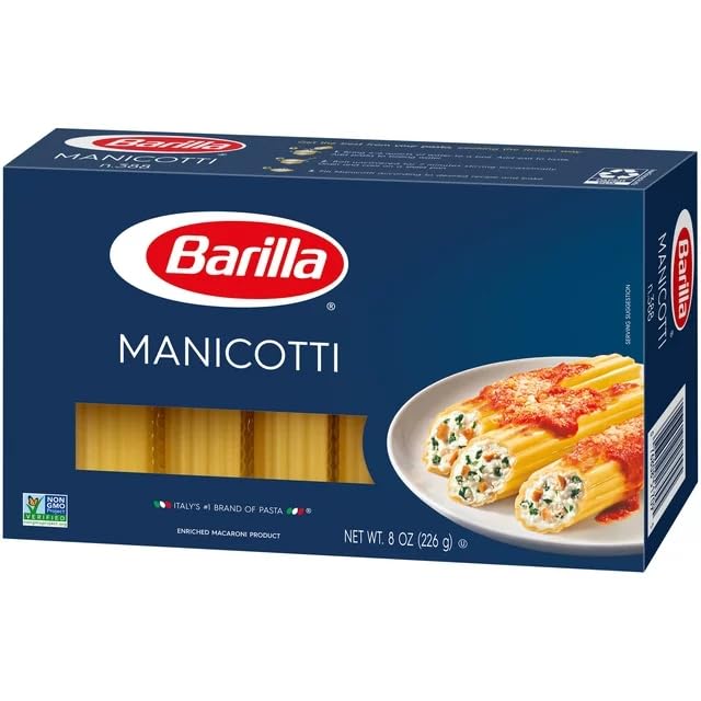 Barilla Spaghetti Pasta, 16 oz. Box (Pack of 8) - Non-GMO, Made with Durum Wheat Semolina - Kosher Certified