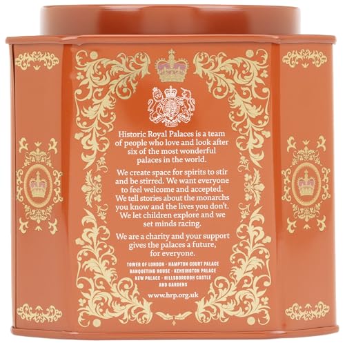 Harney & Sons Tower of London Black Tea with Stone Fruit, Bergamot and Honey Flavors | 30 sachets, Historic Royal Palaces Collection (Tin Design May Vary)