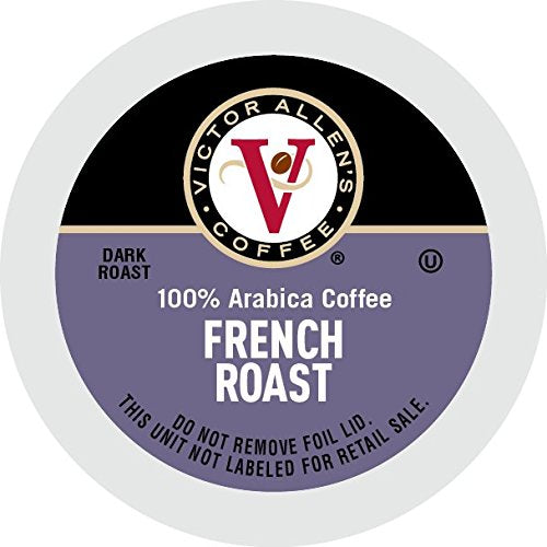 Victor Allen's Coffee French Roast and Italian Roast Dark Roast Coffee Pods for Keurig (80 Count)
