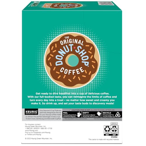 The Original Donut Shop Regular, Single-Serve Keurig K-Cup Pods, Medium Roast Coffee Pods, 32 Count