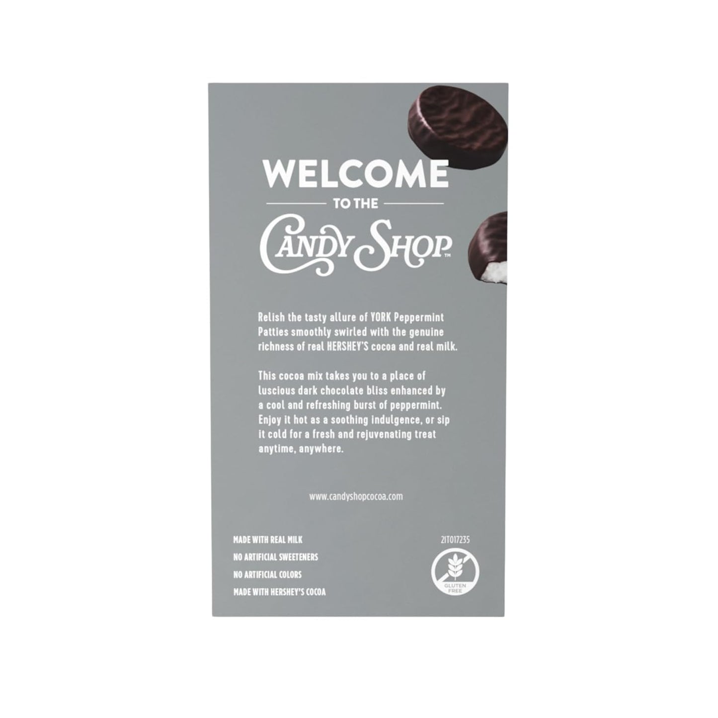 Candy Shop Cocoa HERSHEY'S Milk Chocolate Cocoa Mix, Hot Chocolate, Make Hot or Iced Cocoa, Made With Real Milk, Gluten Free, 1.25 oz packet (24 count)
