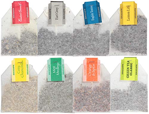 Bigelow Tea Assortment, Green, Black, and Herbal Teas with English Teatime, Constant Comment, Lemon Lift, Earl Grey, Green, Cozy Chamomile, Orange Spice, Mint Medley, 64 Tea Bags (Pack of 1)