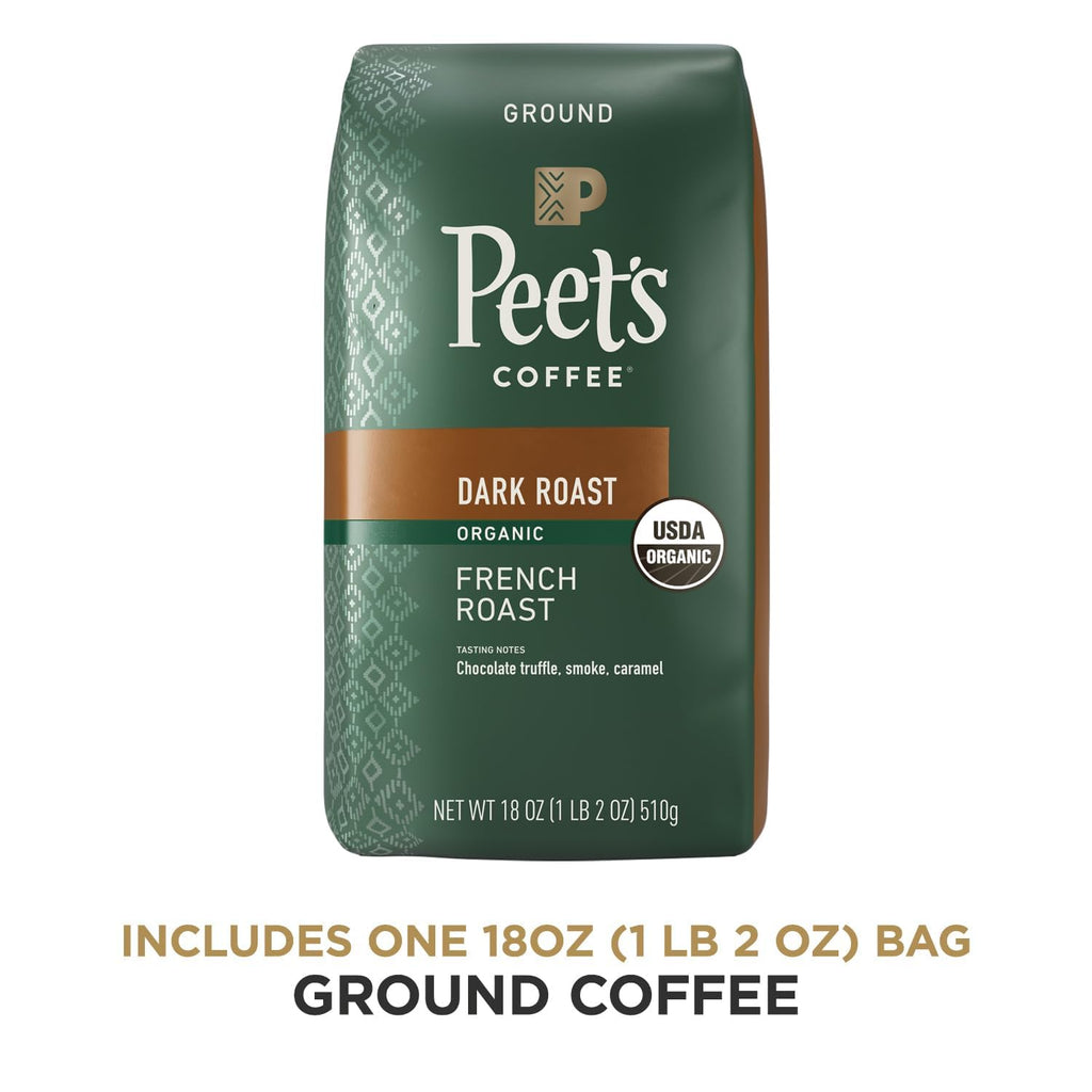 Peet's Coffee, Dark Roast Ground Coffee - French Roast 28 Ounce Bag