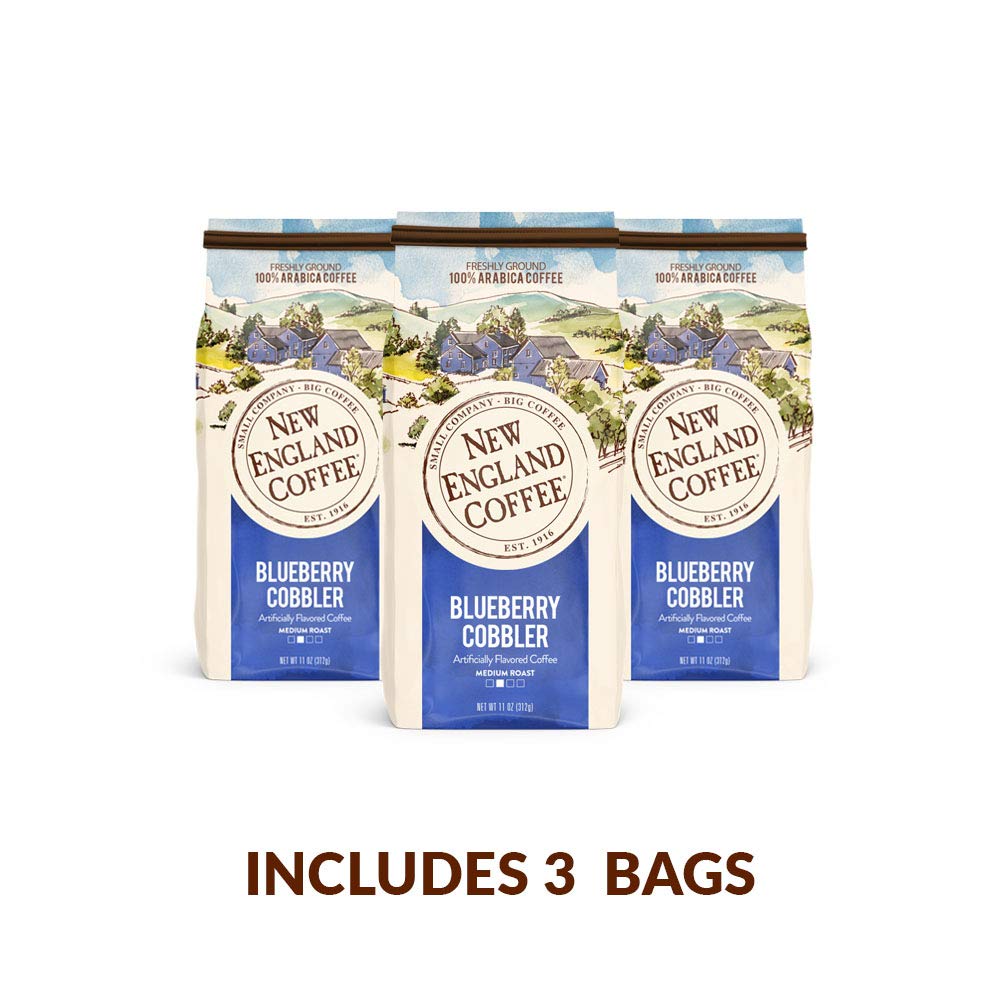 New England Coffee Breakfast Blend Medium Roast Ground Coffee, 12oz Bag (Pack of 1)