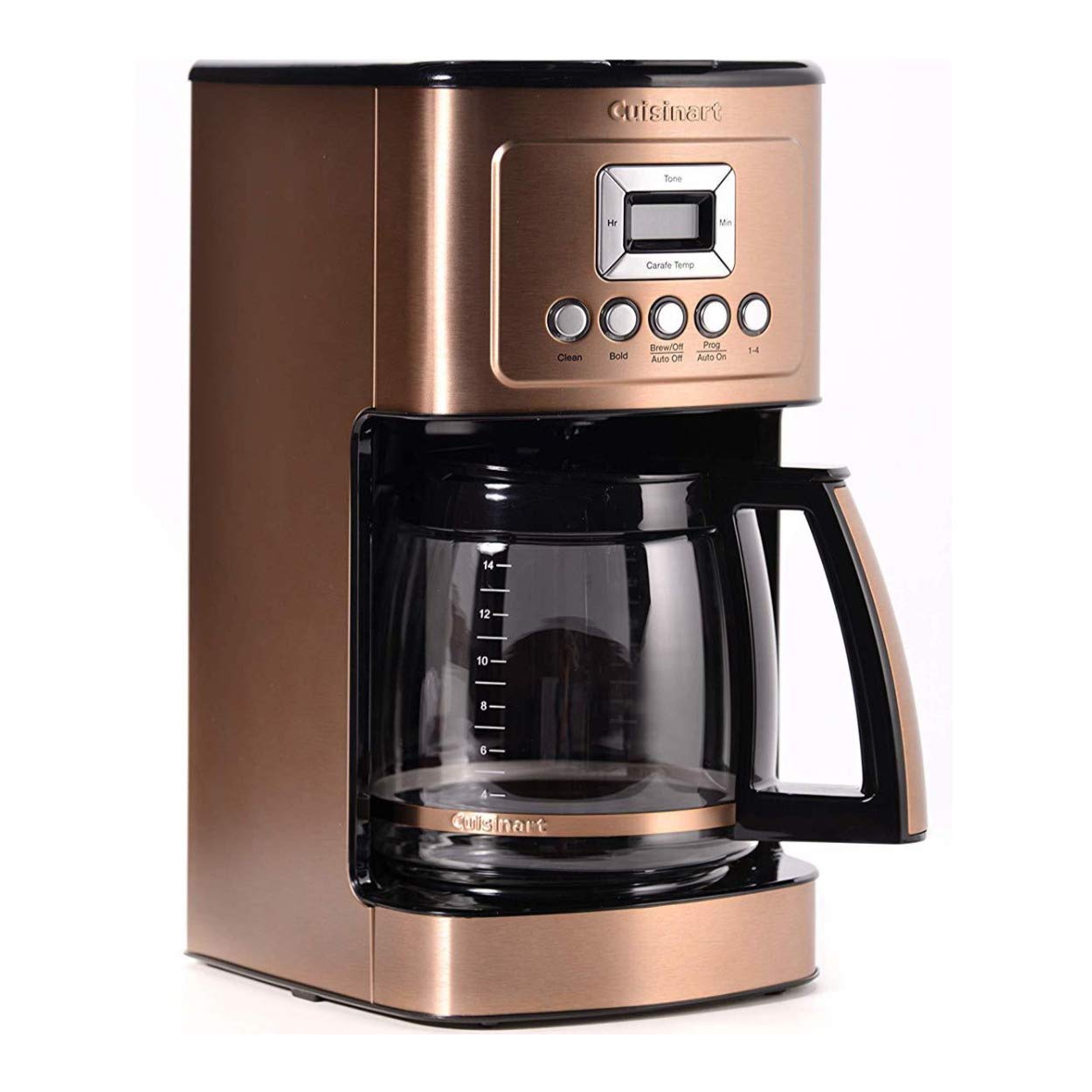 Cuisinart 14-Cup Coffee Maker, Programmable PerfecTemp Glass Carafe Coffee Machine with 1-4 Cup Setting, Brew Strength Control and Brew Pause, Stainless Steel, DCC-3200NAS