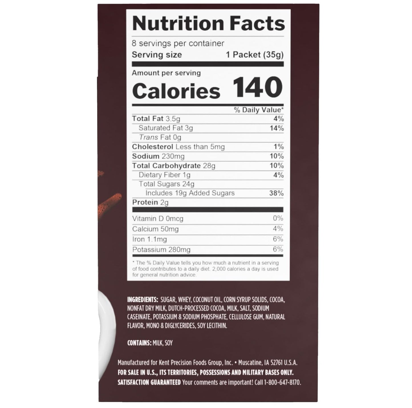 Candy Shop Cocoa HERSHEY'S Milk Chocolate Cocoa Mix, Hot Chocolate, Make Hot or Iced Cocoa, Made With Real Milk, Gluten Free, 1.25 oz packet (24 count)