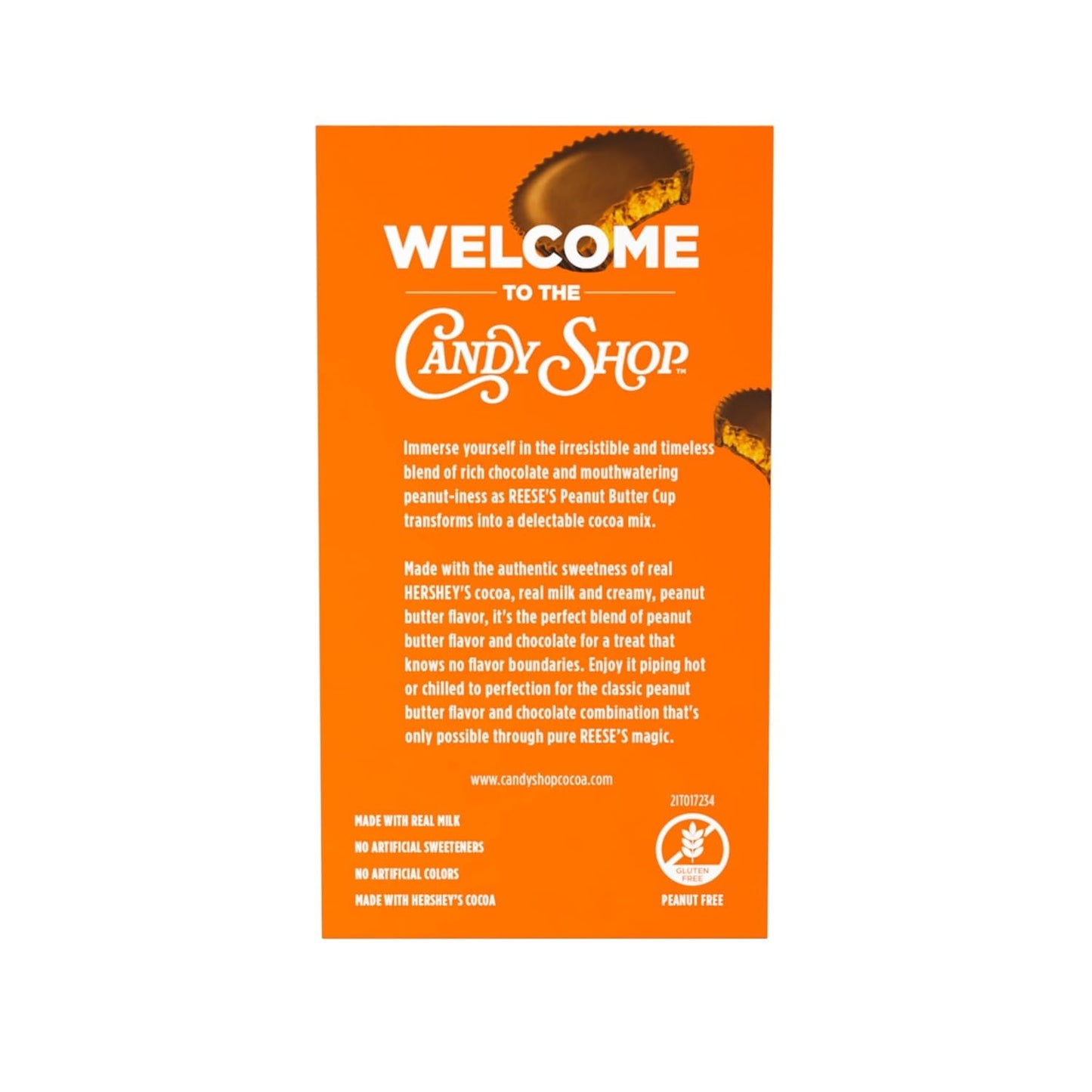 Candy Shop Cocoa HERSHEY'S Milk Chocolate Cocoa Mix, Hot Chocolate, Make Hot or Iced Cocoa, Made With Real Milk, Gluten Free, 1.25 oz packet (24 count)