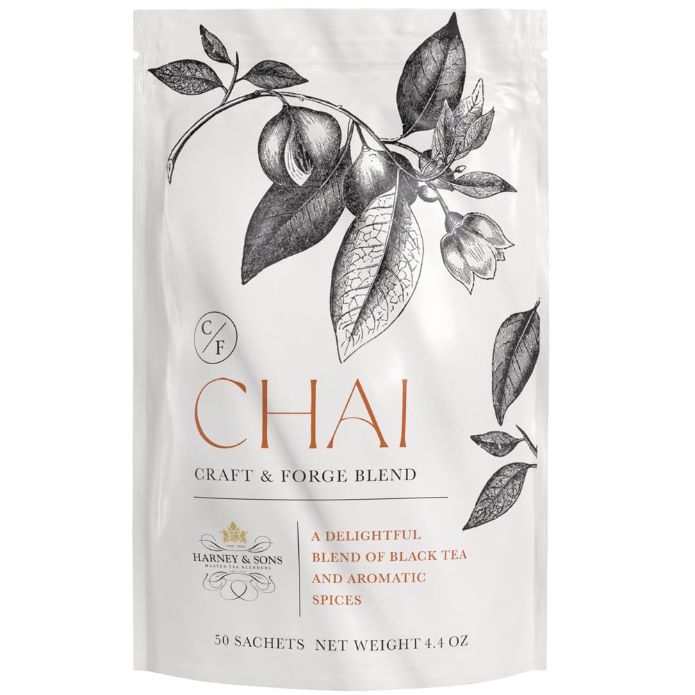 Harney & Sons Williamsburg Earl Grey, 20 sachets | Black Tea and Oolong Tea, with Bergamot Oil,