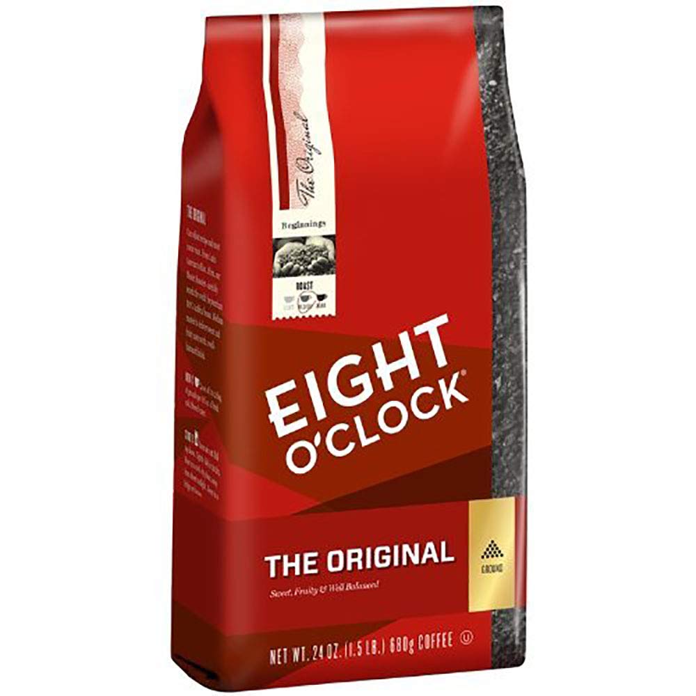 Eight O'Clock Coffee The Original Ground Coffee, Medium Roast, 32 Ounce (Pack of 1) - Sweet, Fruity, Well Balanced
