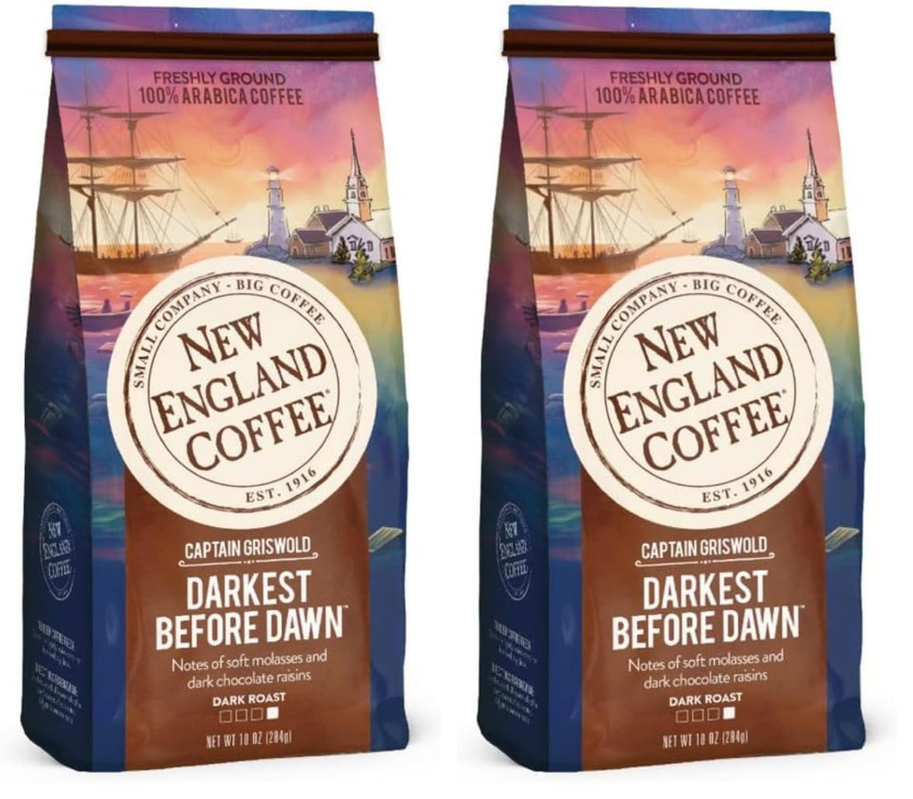 New England Coffee Breakfast Blend Medium Roast Ground Coffee, 12oz Bag (Pack of 1)