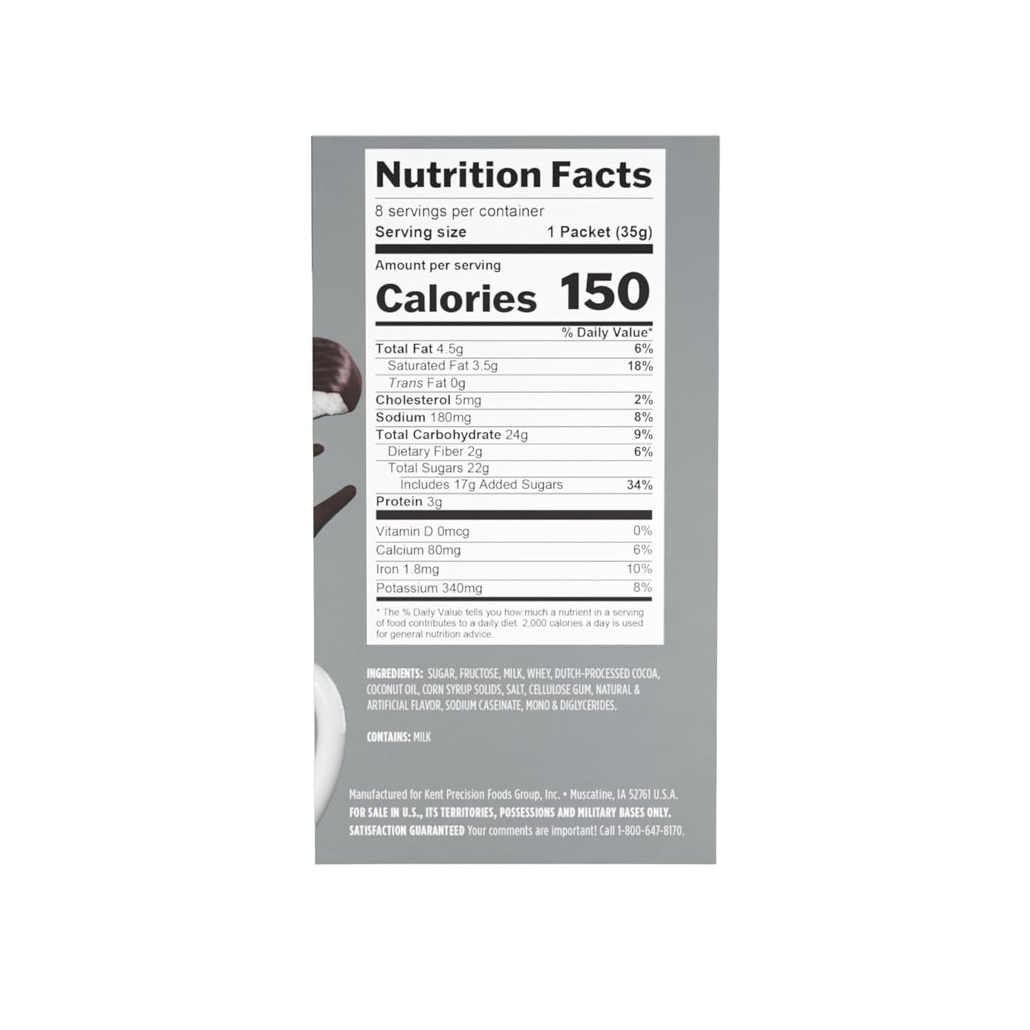 Candy Shop Cocoa HERSHEY'S Milk Chocolate Cocoa Mix, Hot Chocolate, Make Hot or Iced Cocoa, Made With Real Milk, Gluten Free, 1.25 oz packet (24 count)