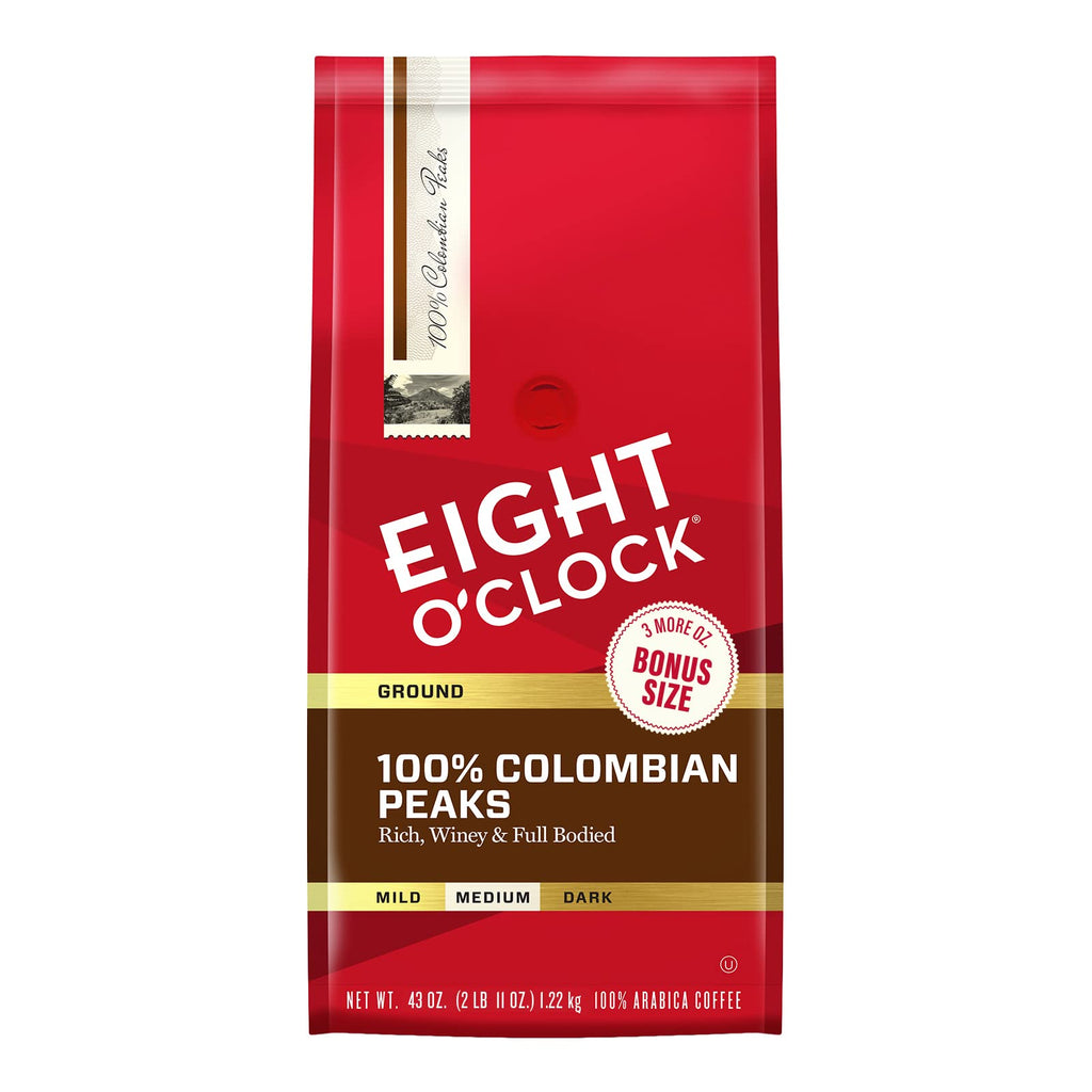 Eight O'Clock Coffee The Original Ground Coffee, Medium Roast, 32 Ounce (Pack of 1) - Sweet, Fruity, Well Balanced
