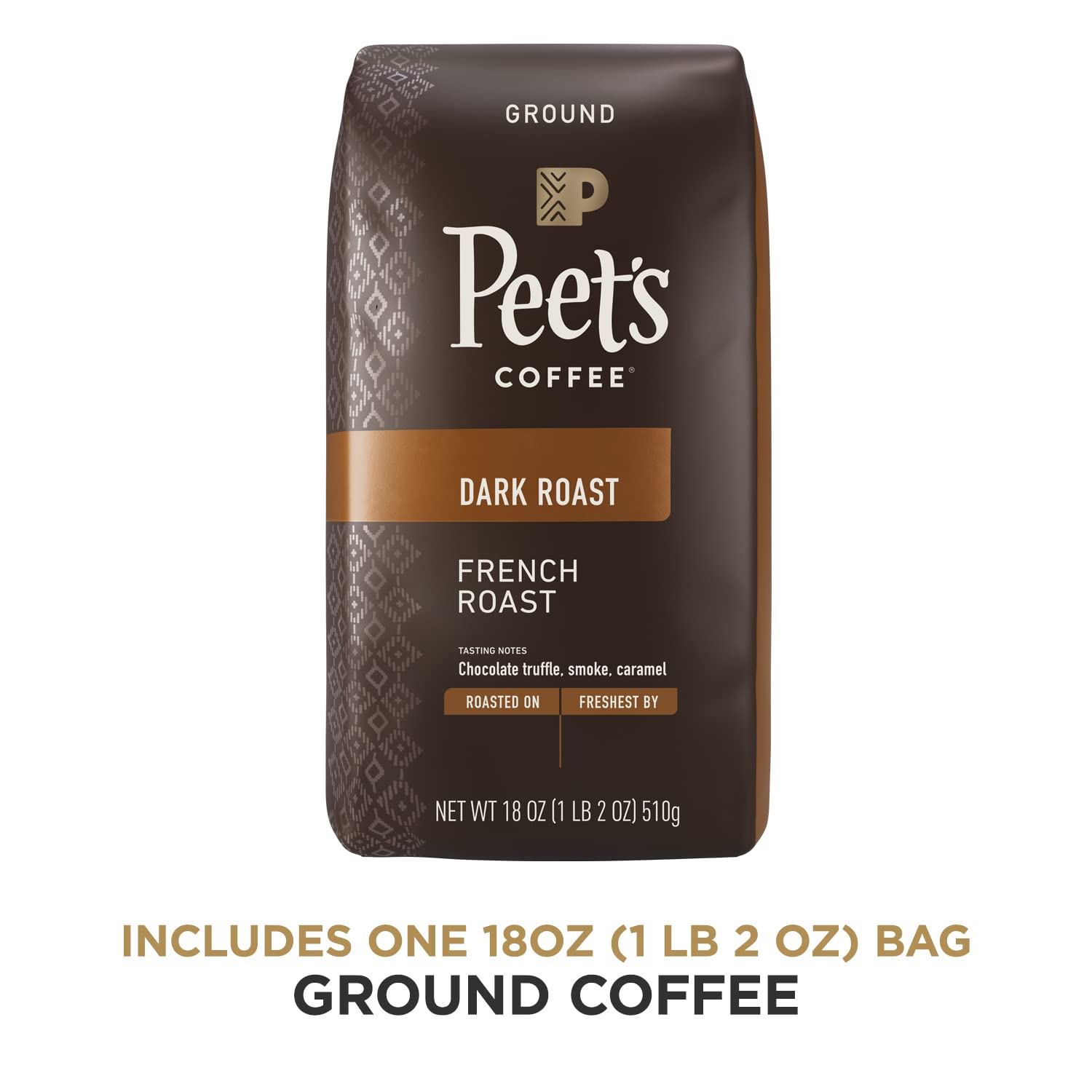 Peet's Coffee, Dark Roast Ground Coffee - French Roast 28 Ounce Bag