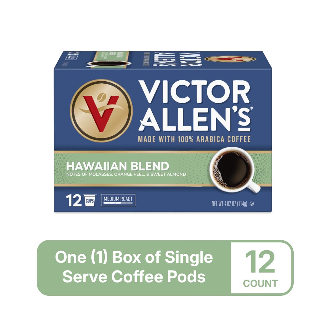Victor Allen's Coffee Hawaiian Blend, Medium Roast, 42 Count, Single Serve Coffee Pods for Keurig K-Cup Brewers (formerly Kona Blend)
