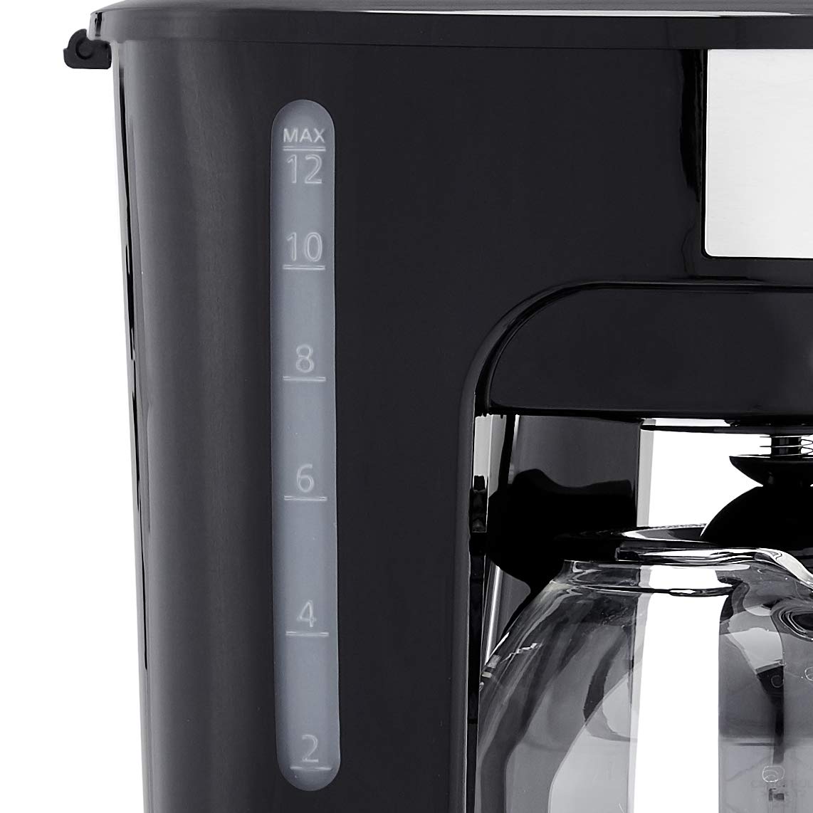 Amazon Basics 5 Cup Drip Coffee Maker, Coffee Machine with Glass Coffee Pot (0.8 Qt), Auto Shut-off, Auto Pause, Removable Filter Basket, Matte Black