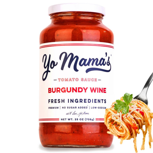 Yo Mama's Foods Keto Roasted Garlic Pasta Sauce - Pack of (2) - Vegan, No Sugar Added, Low Carb, Low Sodium, Gluten Free, Paleo Friendly, and Made with Fresh Non-GMO Tomatoes!