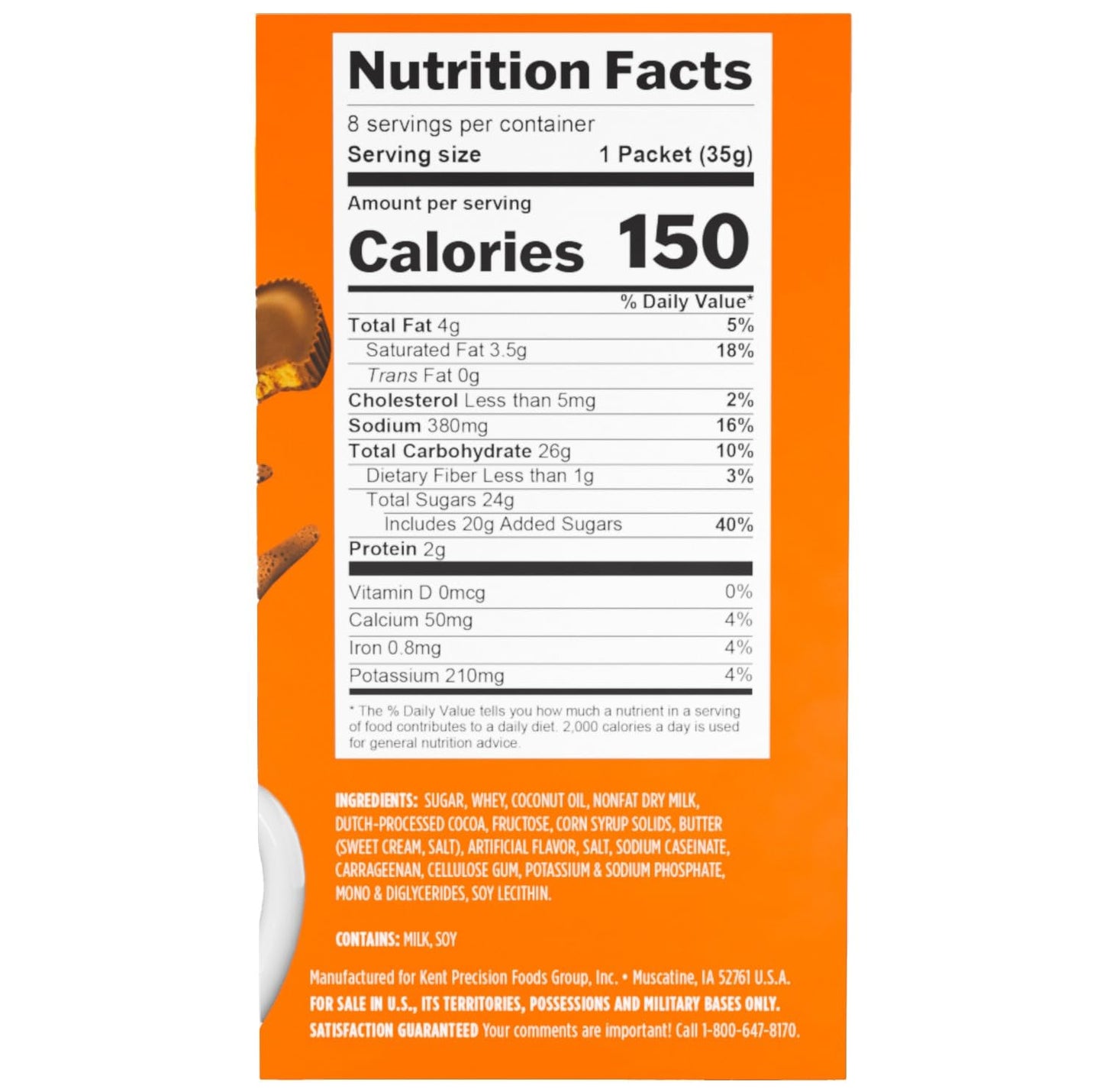 Candy Shop Cocoa HERSHEY'S Milk Chocolate Cocoa Mix, Hot Chocolate, Make Hot or Iced Cocoa, Made With Real Milk, Gluten Free, 1.25 oz packet (24 count)