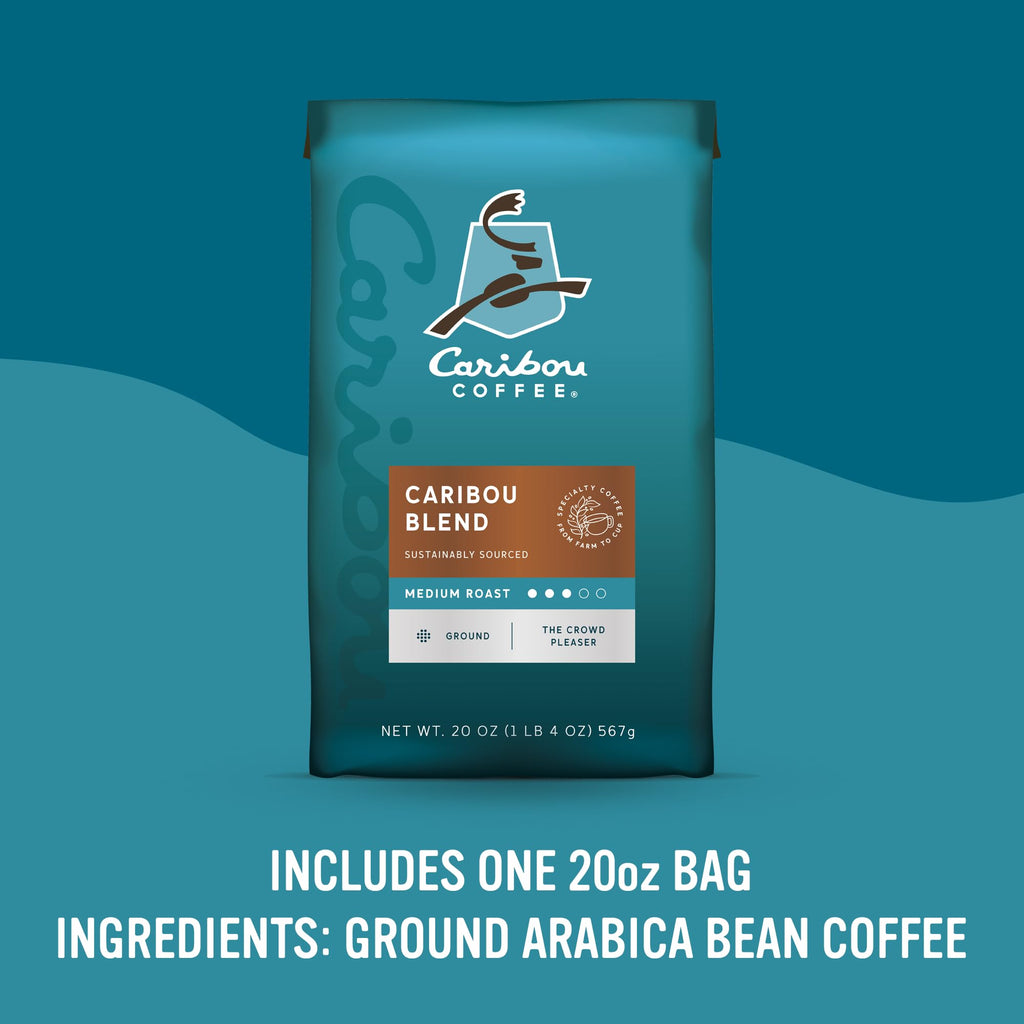 Caribou Coffee, Light Roast Ground Coffee - Daybreak Morning Blend 20 Ounce Bag
