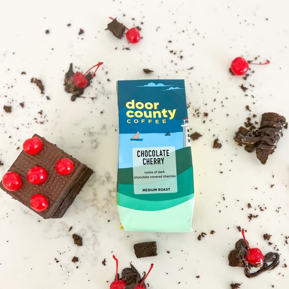 Door County Coffee Cinnamon Hazelnut Flavored Coffee - 10oz Bag - Ground Medium Roast - 100% Arabica