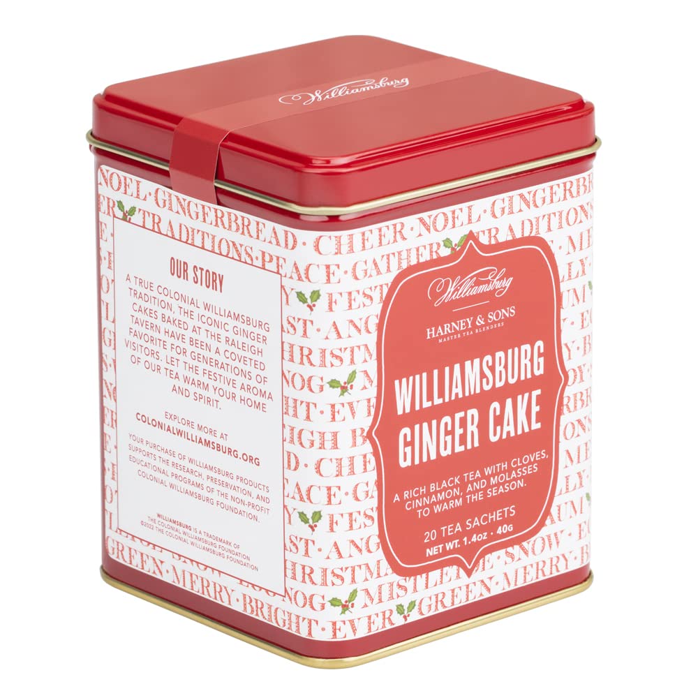 Harney & Sons Williamsburg Earl Grey, 20 sachets | Black Tea and Oolong Tea, with Bergamot Oil,