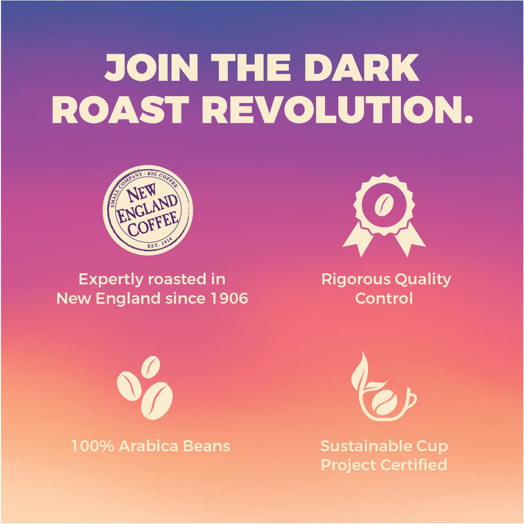 New England Coffee Breakfast Blend Medium Roast Ground Coffee, 12oz Bag (Pack of 1)