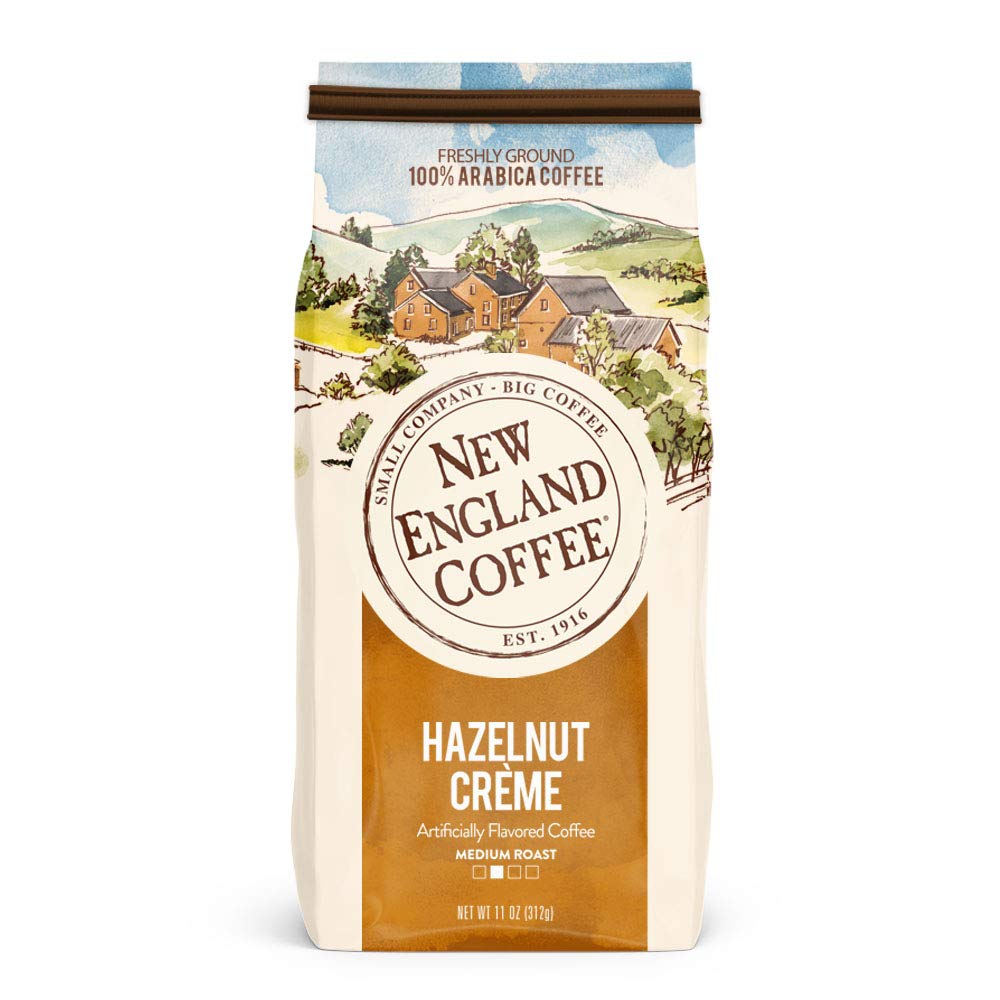 New England Coffee Breakfast Blend Medium Roast Ground Coffee, 12oz Bag (Pack of 1)