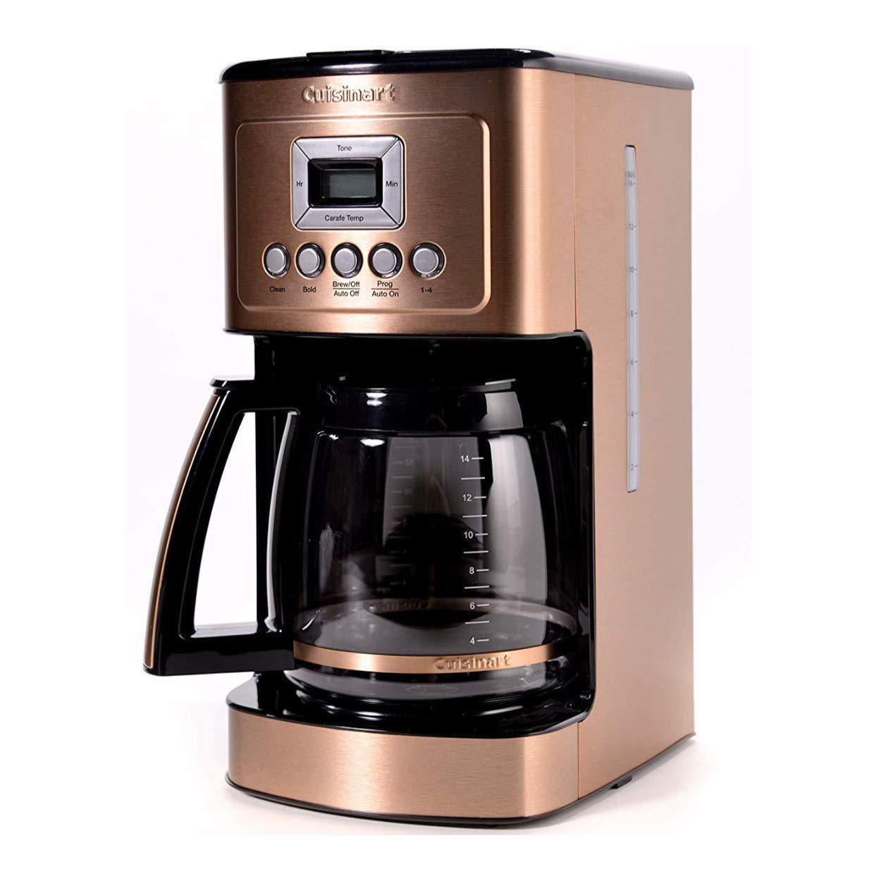 Cuisinart 14-Cup Coffee Maker, Programmable PerfecTemp Glass Carafe Coffee Machine with 1-4 Cup Setting, Brew Strength Control and Brew Pause, Stainless Steel, DCC-3200NAS