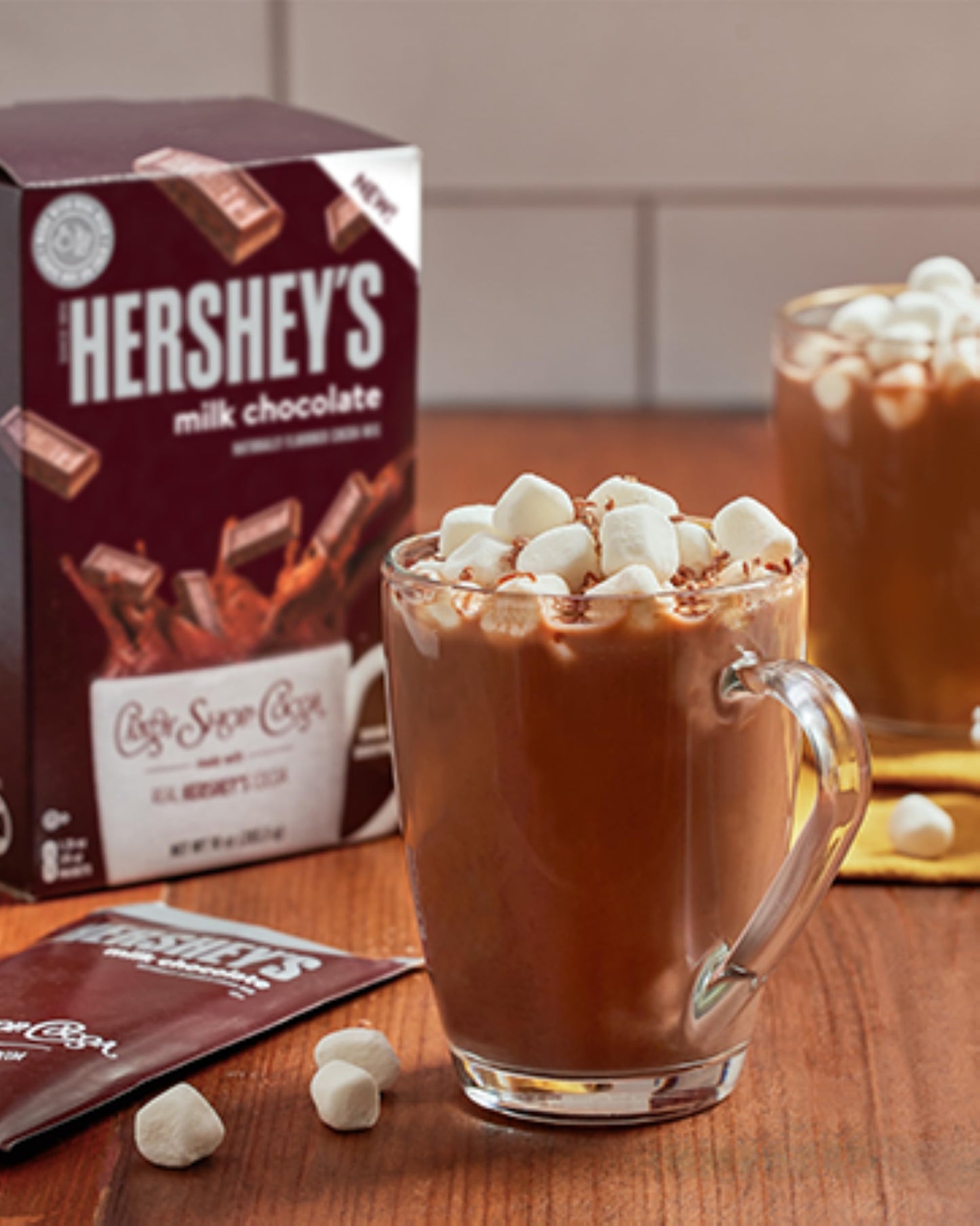 Candy Shop Cocoa HERSHEY'S Milk Chocolate Cocoa Mix, Hot Chocolate, Make Hot or Iced Cocoa, Made With Real Milk, Gluten Free, 1.25 oz packet (24 count)