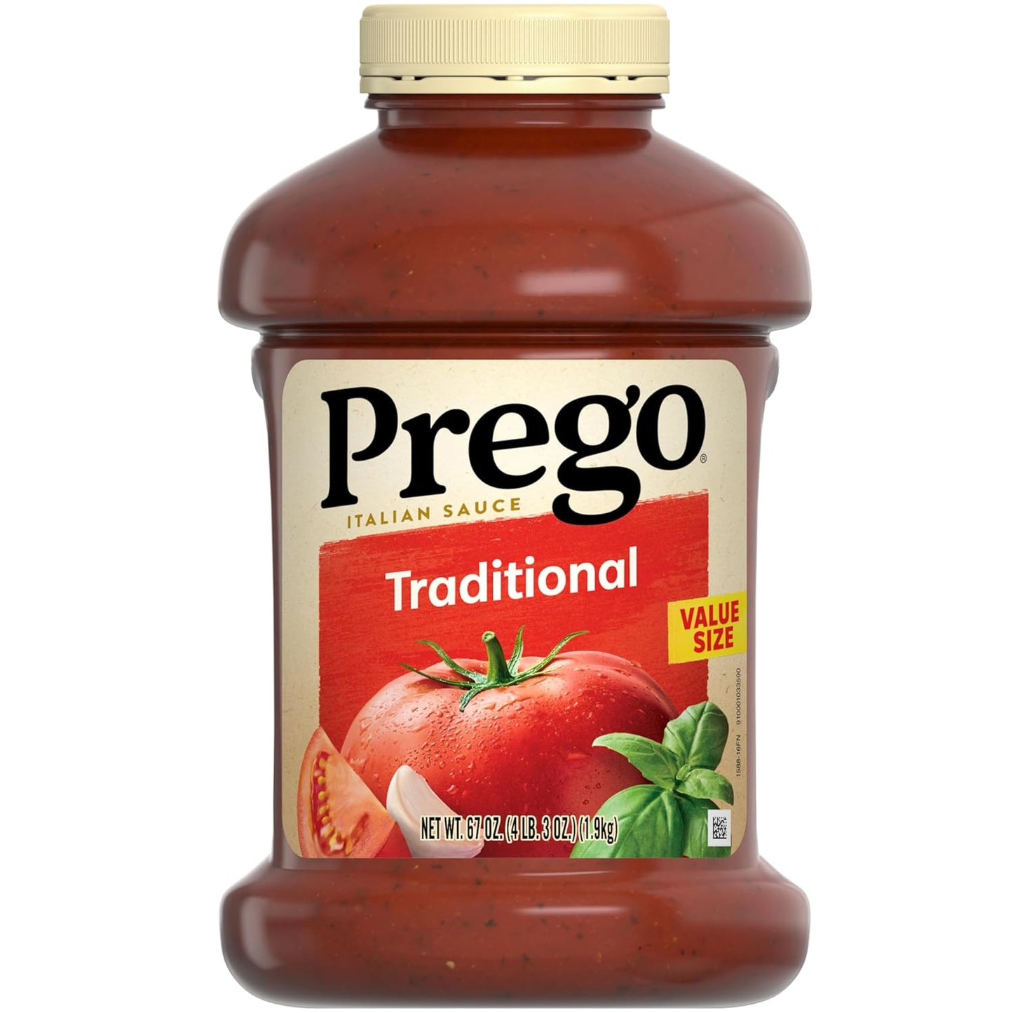 Prego Traditional Pasta Sauce, 45 oz Jar