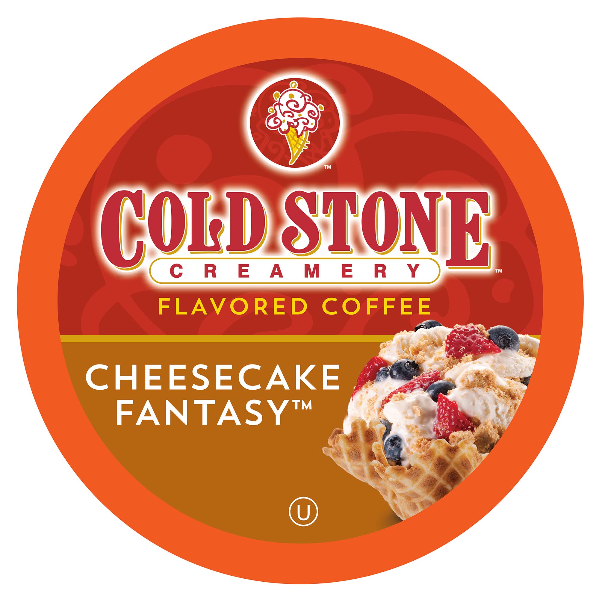 Cold Stone Creamery Beverages Coffee Pods Compatible with K Cup Brewers Including 2.0 - Ice Cream Flavored Assorted Variety Pack, 40 Count