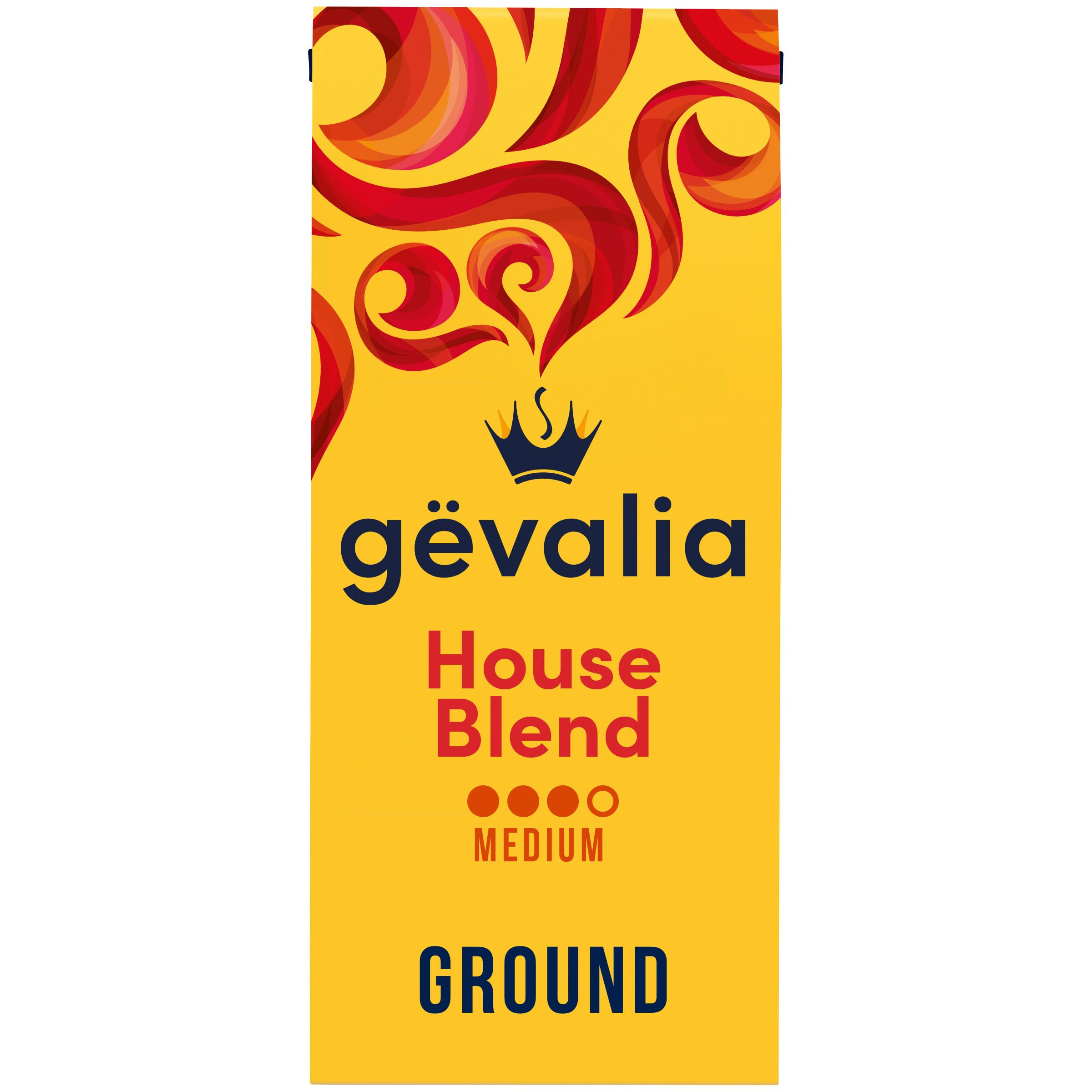 Gevalia French Roast Dark Roast Ground Coffee, 12 oz Bag