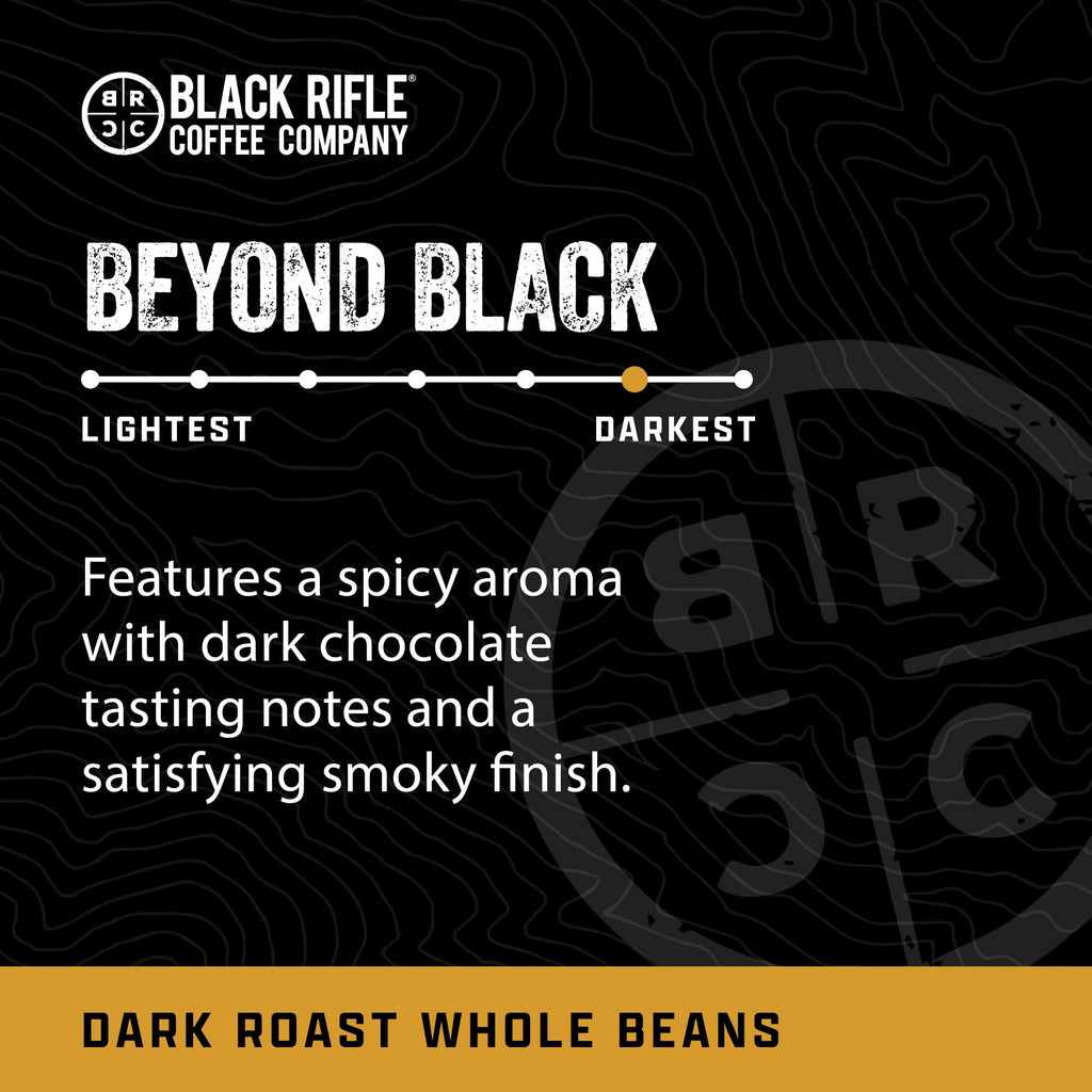 Black Rifle Coffee Company Espresso Mule Dark Roast Whole Bean Coffee – Bold Espresso with Notes of Chocolate, Bing Cherry & Caramelized Sugar 11oz