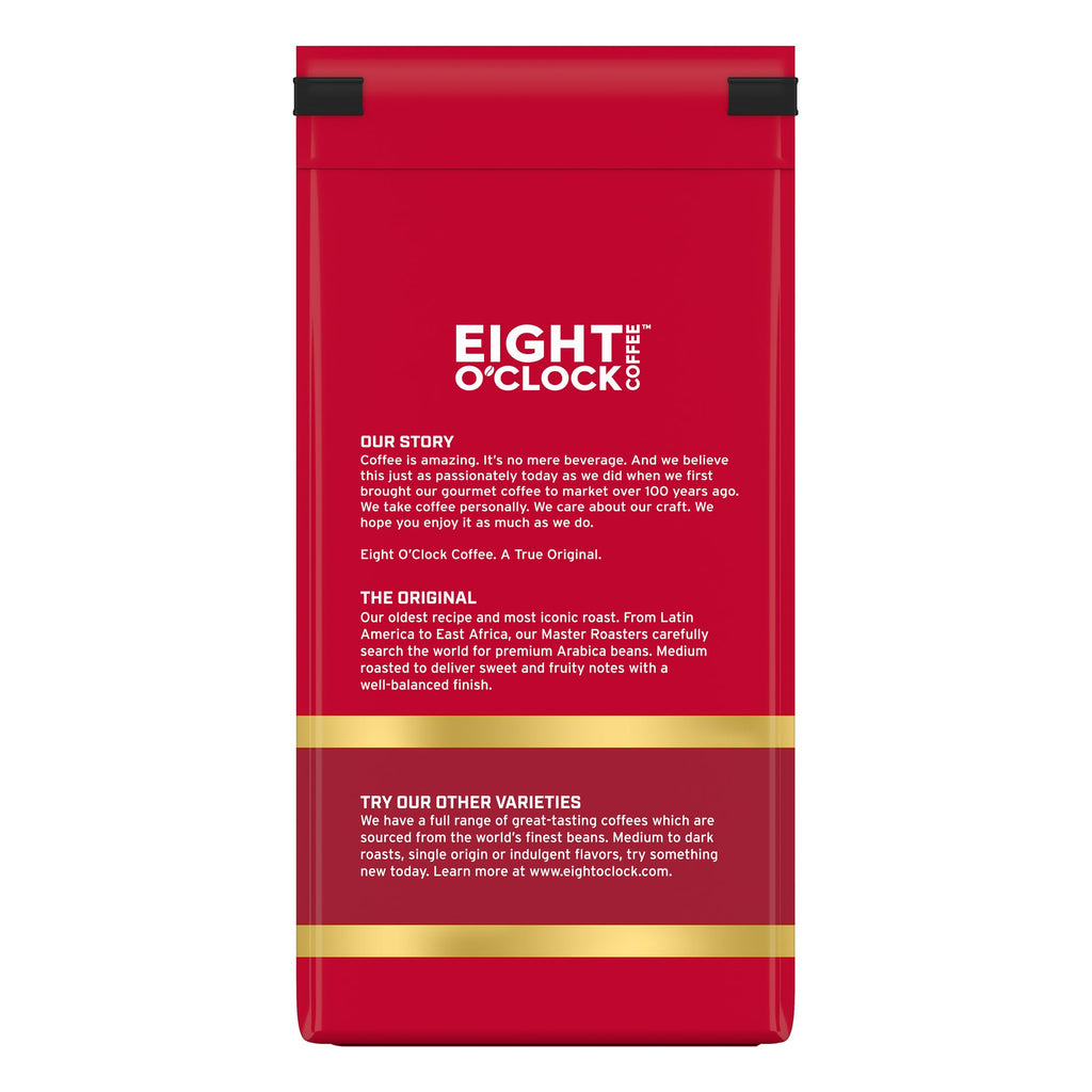 Eight O'Clock Coffee The Original Ground Coffee, Medium Roast, 32 Ounce (Pack of 1) - Sweet, Fruity, Well Balanced